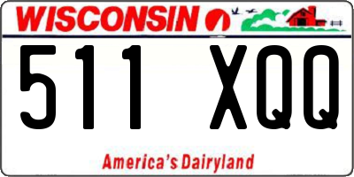 WI license plate 511XQQ