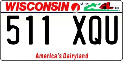 WI license plate 511XQU