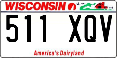 WI license plate 511XQV