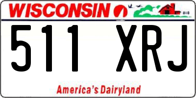 WI license plate 511XRJ