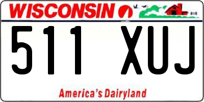WI license plate 511XUJ