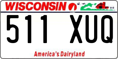 WI license plate 511XUQ