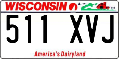 WI license plate 511XVJ