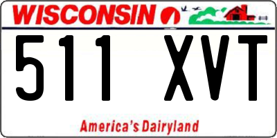 WI license plate 511XVT