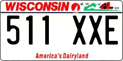 WI license plate 511XXE