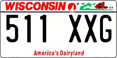 WI license plate 511XXG