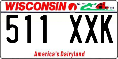 WI license plate 511XXK