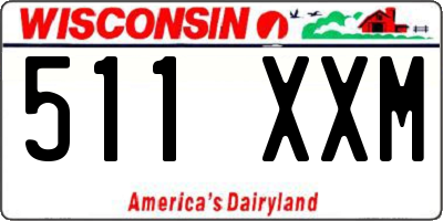 WI license plate 511XXM
