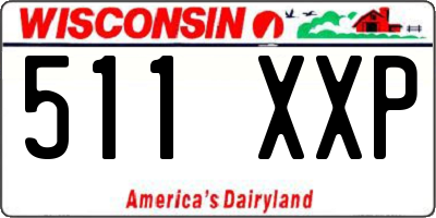 WI license plate 511XXP