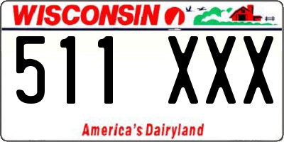 WI license plate 511XXX