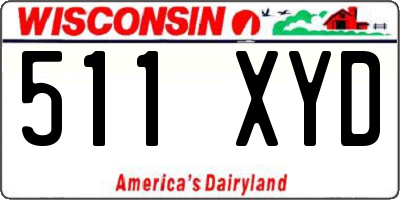 WI license plate 511XYD