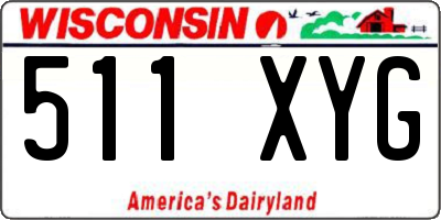 WI license plate 511XYG