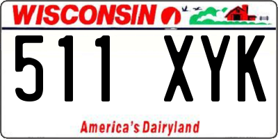 WI license plate 511XYK