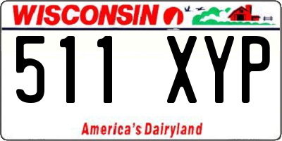 WI license plate 511XYP