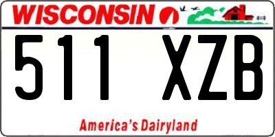 WI license plate 511XZB