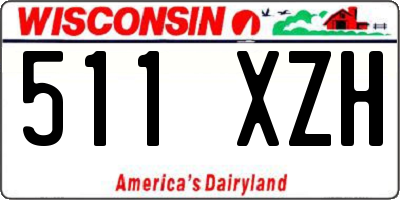 WI license plate 511XZH