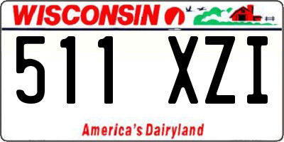 WI license plate 511XZI