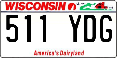 WI license plate 511YDG