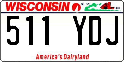 WI license plate 511YDJ