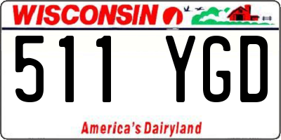 WI license plate 511YGD