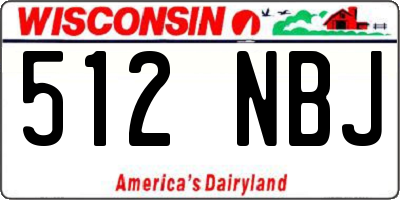 WI license plate 512NBJ