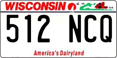 WI license plate 512NCQ