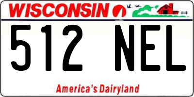 WI license plate 512NEL