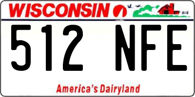 WI license plate 512NFE