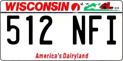 WI license plate 512NFI