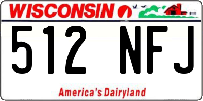 WI license plate 512NFJ
