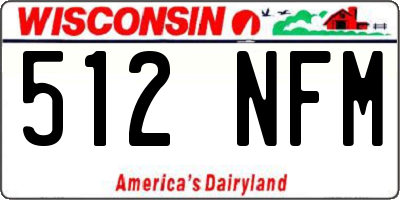 WI license plate 512NFM