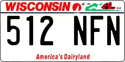 WI license plate 512NFN