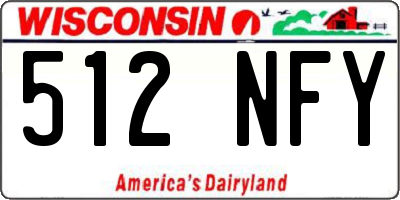 WI license plate 512NFY
