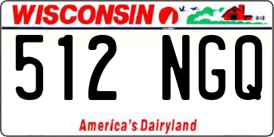 WI license plate 512NGQ