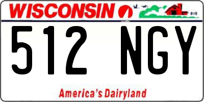 WI license plate 512NGY