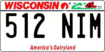 WI license plate 512NIM