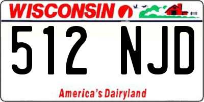 WI license plate 512NJD