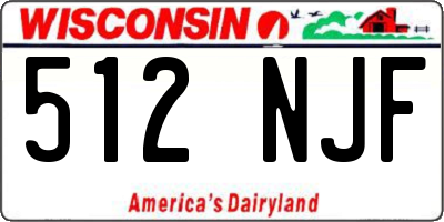 WI license plate 512NJF