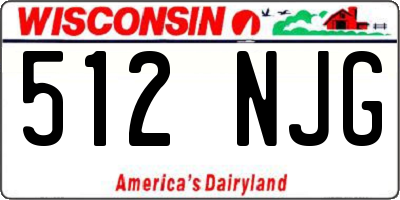 WI license plate 512NJG