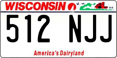 WI license plate 512NJJ