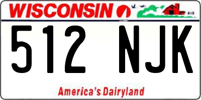 WI license plate 512NJK