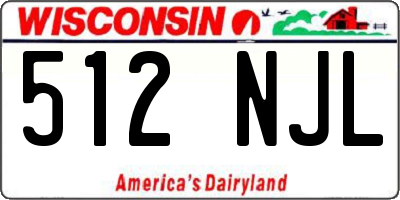 WI license plate 512NJL