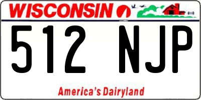 WI license plate 512NJP