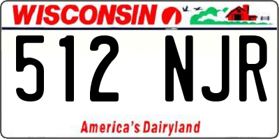WI license plate 512NJR
