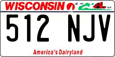 WI license plate 512NJV