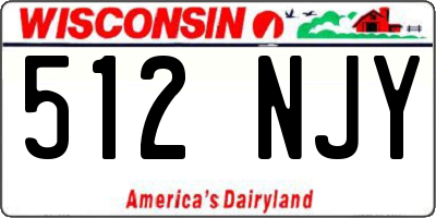 WI license plate 512NJY