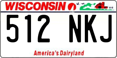 WI license plate 512NKJ
