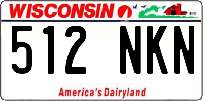 WI license plate 512NKN