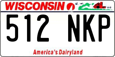 WI license plate 512NKP