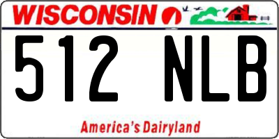 WI license plate 512NLB